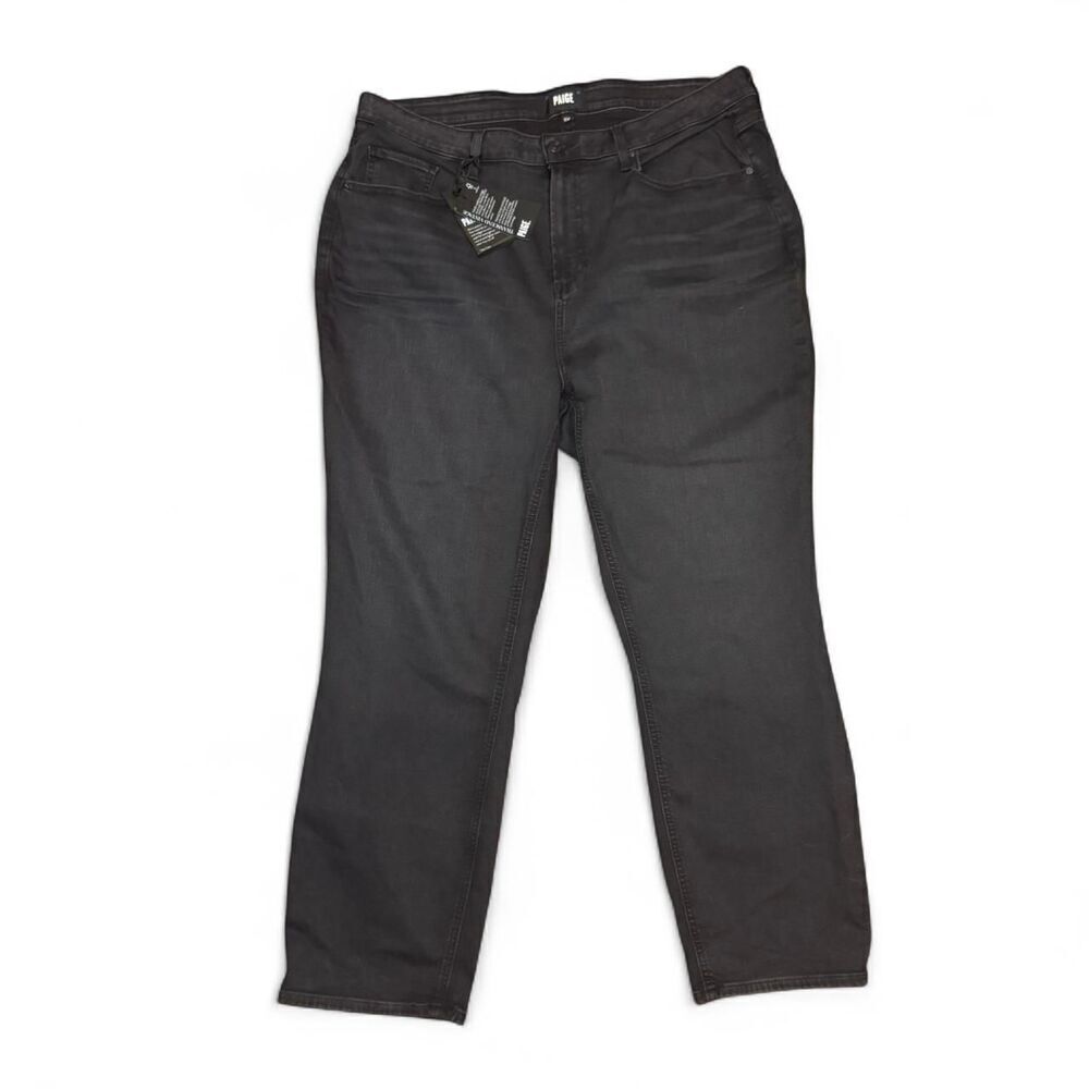 Paige Women’s Sarah black high waist slim jeans plus size 16W